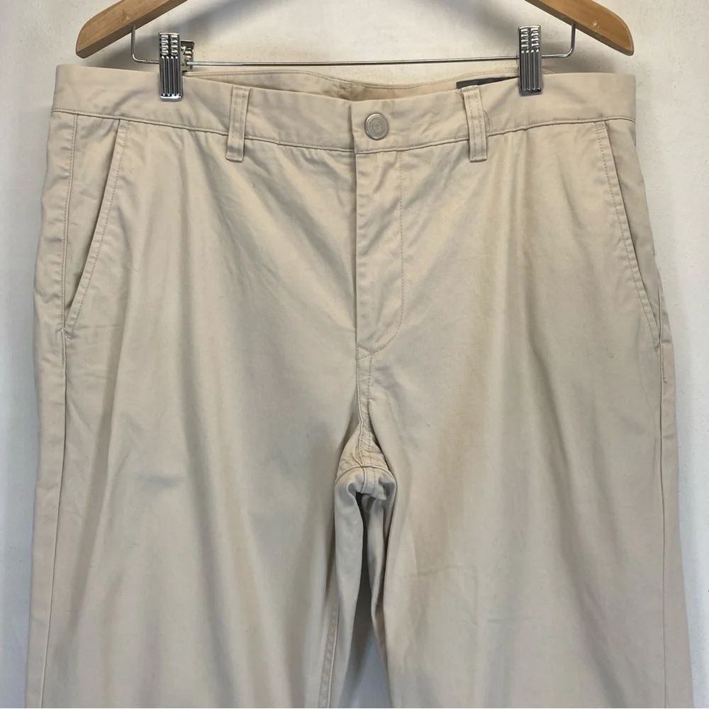 Bonobos Pants Men's 36x30 Khaki Beige Washed Chinos Straight Fit Cotton Casual - Picture 4 of 16